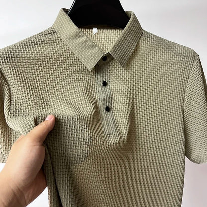 POLISHED PIQUE POLO TEE