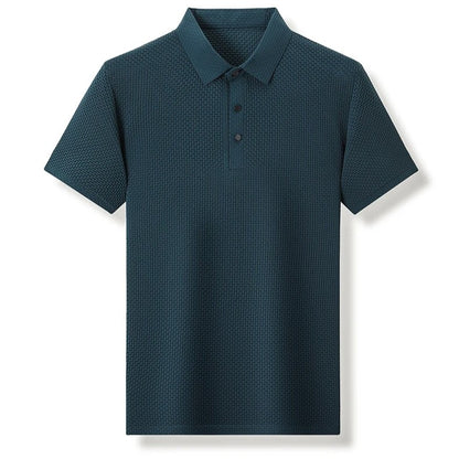 POLISHED PIQUE POLO TEE