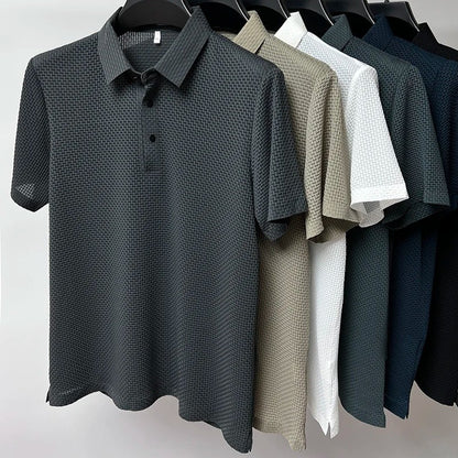 POLISHED PIQUE POLO TEE